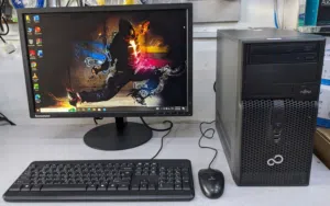 Fujitsu Core i7 2.8GHz Computer Set RAM 8GB With Lenovo 22" Monitor Windows & Office Ready