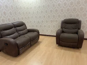 Midas Recliner sofas (3+2+1) original Leather