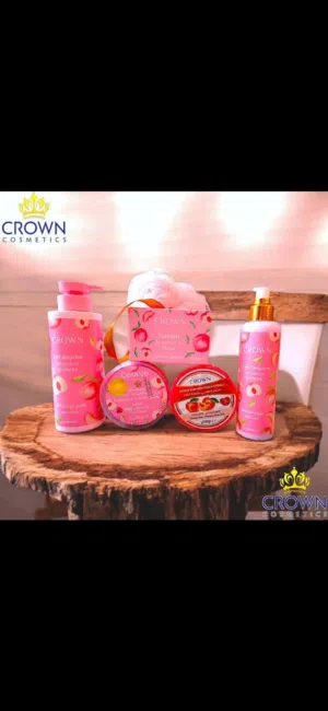 مجموعة الخوخ للعناية بالجسم والبشرة CROWN
