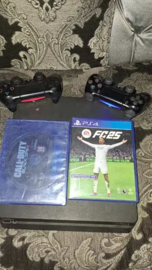 سوني 4 سليم 500 جيجا + يدين + ألعاب