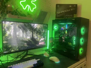 للبيع قابل انقص Pc gaming Rtx 5060 كرت شاشه (جديد) البيسي فقط