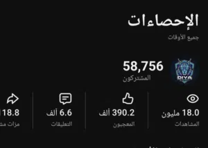 قناة يوتيوب فيها 60 الف للبيع بسعر مغري جدا جدا