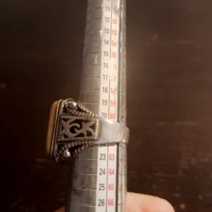 خاتم فضه عيار 925 نادي برشلونه وزن ثقيل جميل جدا صياغة رائعه لاصحاب الذوق الرفييع