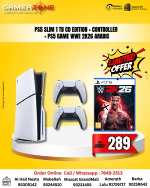 ps5 console 1tb+ps5 controller + ps5 game w2k26