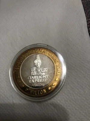 Hilton Casino limited edition coin silver