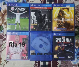 ps4 games for sale listing