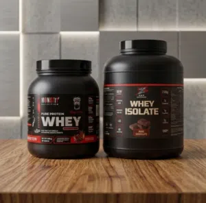 Title: Original Monsfit Pure Protein Whey 885g – Instant Chocolate – Excellent Condition Description