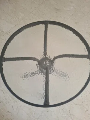 Round tea table and a chair