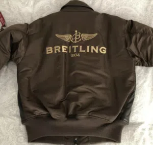 جاكيت بريتلنج Breitling Alpha Industries Leather Flying Top Gun Jacket جاكيت بريتلنغ