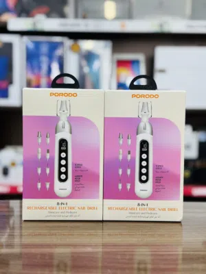 آلة حفر أظافر كهربائية قابلة لإعادة الشحن 8في1