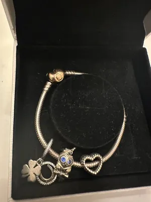Original Pandora bracelet with charms