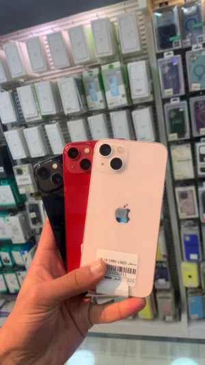 iPhone 13-256gb battery 85-93% used/ مستعمل بحالة الوكاله ومكفوووووووول