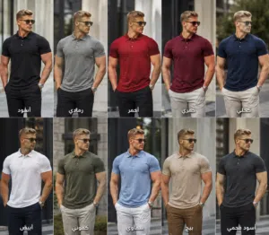 تشيرت بولو رجالي مقاس M l xl xxl السعر 6 . د