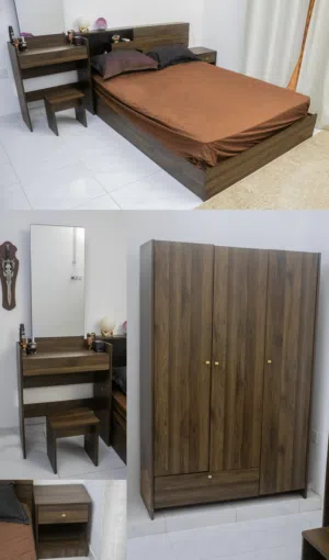 غرفة نوم كاملة للبيع استعمال اقل عن سنة full bedroom set, used for less than a year