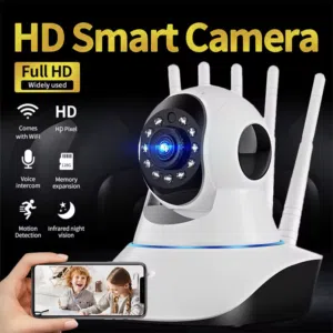 كاميرا المراقبة الذكية Z-3063 بدقة HD مع خاصية التحريك والاتصال اللاسلكي