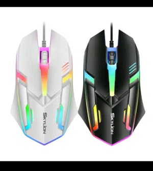 Wired 3 Keys Mouse Colorful Lighting Gaming And Office Compatible.