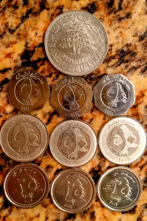 Mix of Lebanese Coins