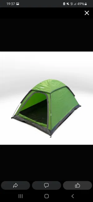 TENTE DE CAMPING MH50 - 2 PERSONNES - NON IMPERMÉABLE