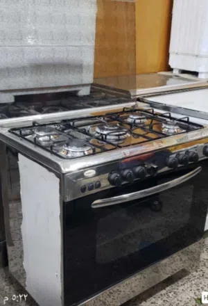 فرن قليم قاز  ايطالي  مقاس  90×60 5 عيون تيفال بخاخ حديث شوايه ولمبه  اشعال ذاتي