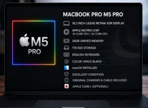 MacBook Pro M5 Pro 16” 24 Ram and 1 TB SSD
