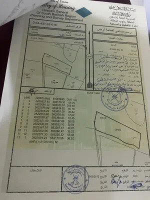 Farm Land for Sale in Al Batinah Barka