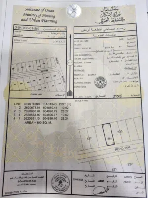 انا المالك ارضين شبك 300 متر قريب حديقة النسيم