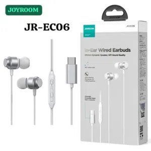 سماعات أذن سلكية معدنية من سلسلة JR-EC06 TYPE-C