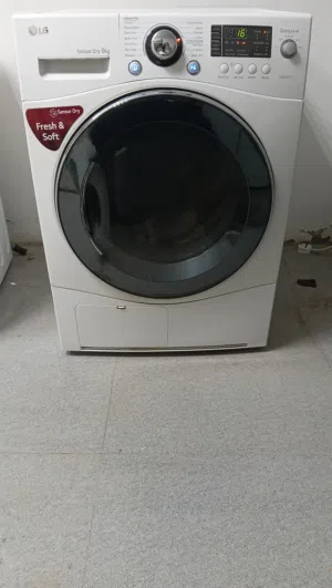LG 9 kg dryer for sale in good working location Al khoud 6 Delivery available in all muscat