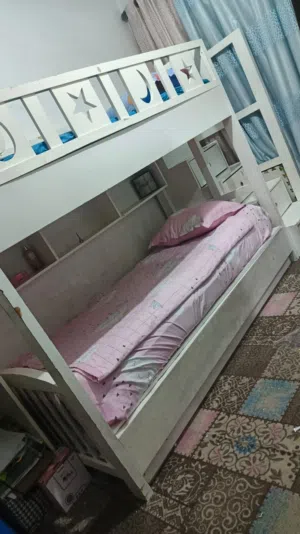 أسرة طابقين خشب لاتيه 18 كامل