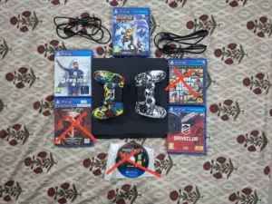 PlayStation 4 Slim Full Set with Games & Accessories