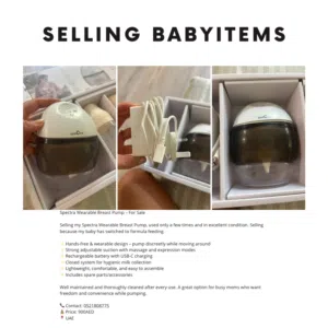Spectra Wearable Breast Pump – For Sale