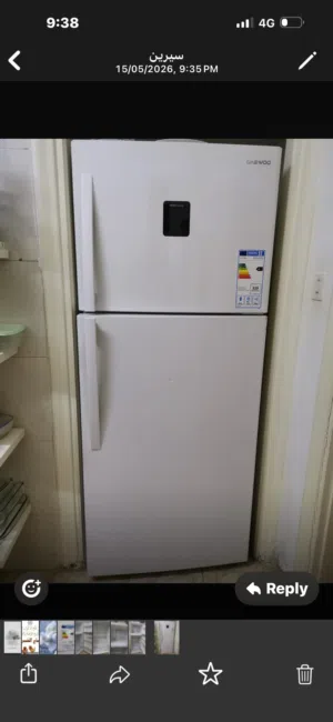 ثلاجه نوع دايو استعمال سنه لون ابيضّ