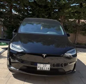 تيسلا موديل X 2022 كهربائية مجمركة مرخصة كلين تايتل 6 مقاعد