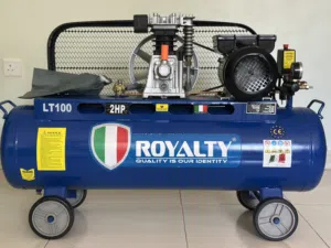 كمبريسر هواء حجم 100 لتر من شركة رويالتي تقنية وتصميم إيطالي