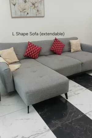 Grey L Shape sofa