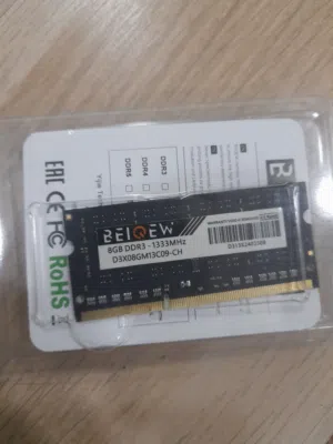 رام لابتوب 8 جيجا DDR3 جديد بالكرتون (8GB RAM Laptop)