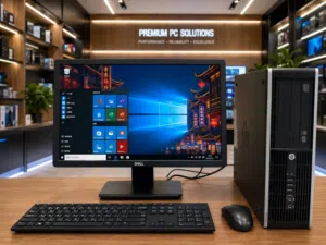 HP Core i7 -Computer Set Speed 3.30Ghz 8GB RAM 512GB SSD Win 10 Pro 19'′ HD Monitor-/ WhatsApp