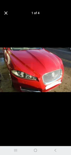 Jaguar xf red 2013 car