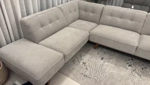 كنبة حرف L بحالة جديدة