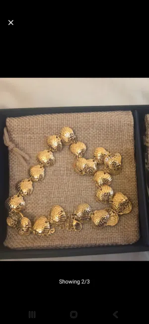 سلسال مطلي ذهب gold palated shell necklace