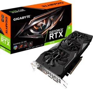 كرت شاشة Gigabyte GeForce RTX 2070 8GB WINDFORCE OC 3x fans مستعمل بحالة ممتازة