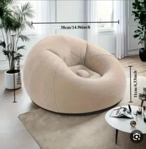 الصوفا النفخ وبألوان عصرية مع منفاخ هدية كرسي نفخ  عالي الجودة مريح جداً ومثالي لمشاهدة الافلام