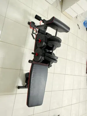 20 kg dumbbell with bench