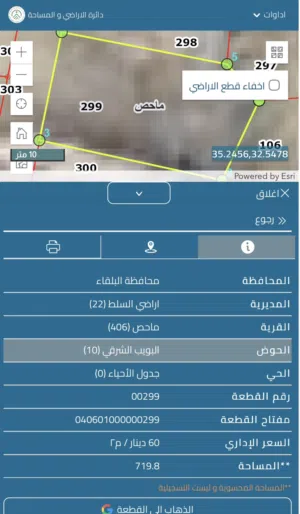 Residential Land for Sale in Amman Mahes