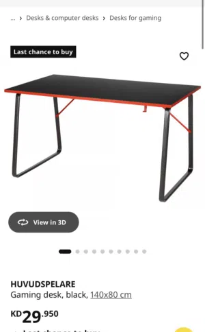 IKEA GAMING Table Desk  اكييا طاولة
