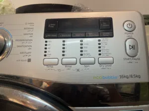 Samsung eco bubble washing machine 16KG 8.5KG