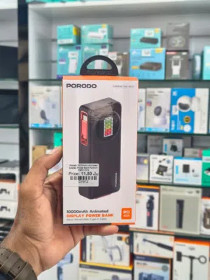 Brand New Porodo Power Bank in Oman 10000mAh capacity Animated Display