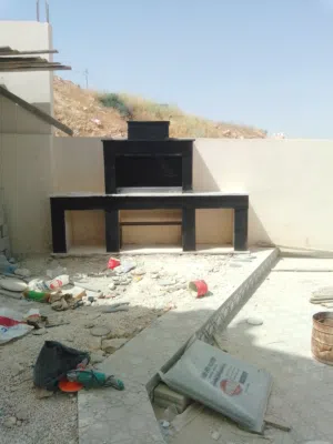 نوافير وشلالات باربكيو جميع انواع الحجر البناء وديكورات اللاستفار الاتصال و واتس