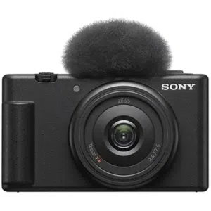 Sony ZV-1F 4K/20.1MP Compact Vlog Digital Camera with Multifunction Shooting Grip + 128GB SD card