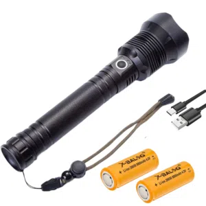 كشاف يدوي مع بطاريتين ليثيوم موديل p90